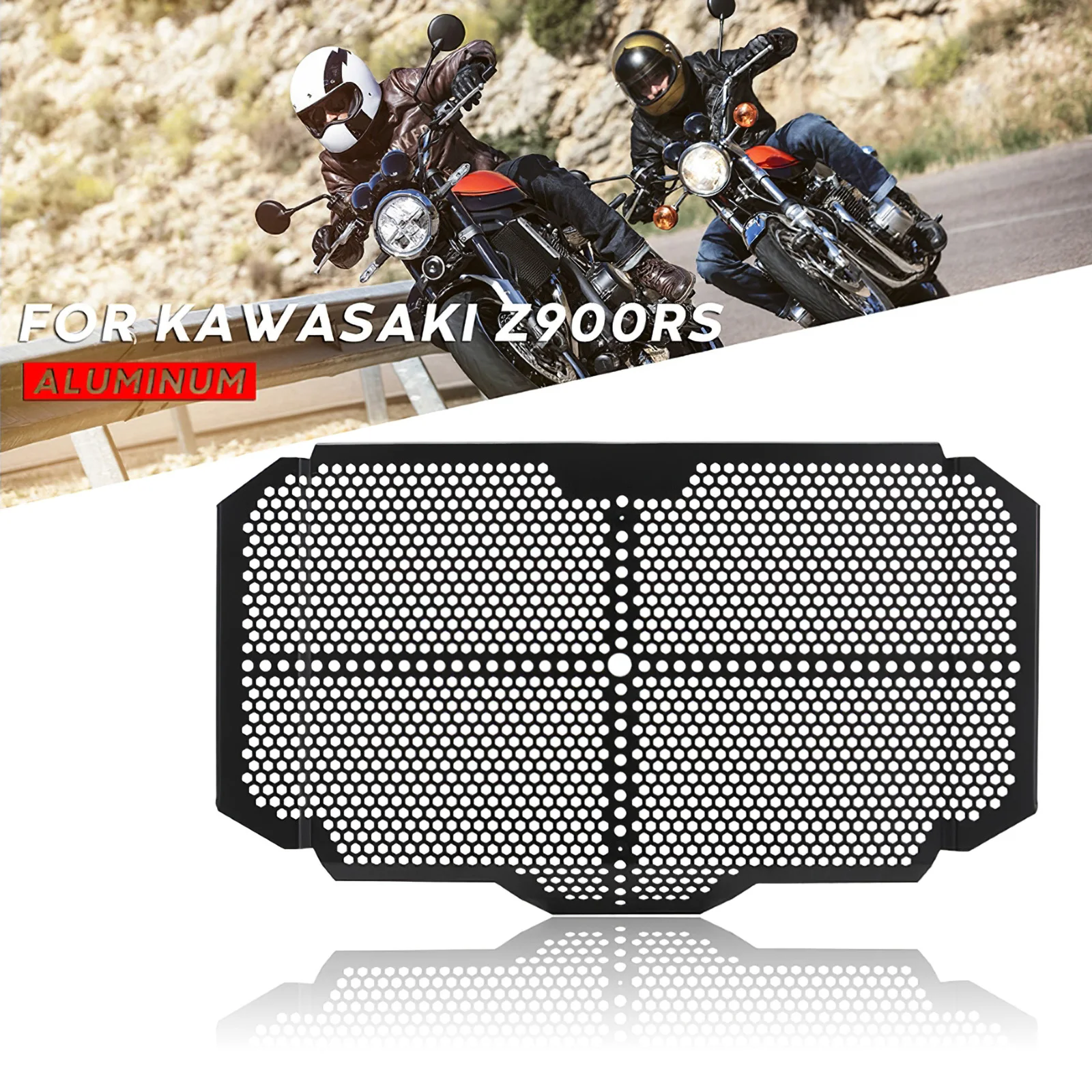 

Motorcycle Radiator Grille Aluminum Alloy Radiator Protection Cover Oil Cooler Guard For Kawasaki Z900RS Motorbike Accessories