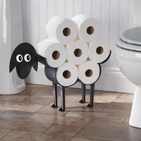 sheep decorative toilet paper holder free standing bathroom tissue storage toilet roll holder paper bathroom iron storage