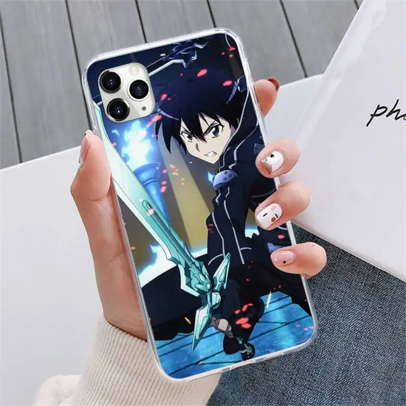 

Sword Art Online SAO Anime Phone Case For iphone 12 5 5s 5c se 6 6s 7 8 plus x xs xr 11 pro max mini