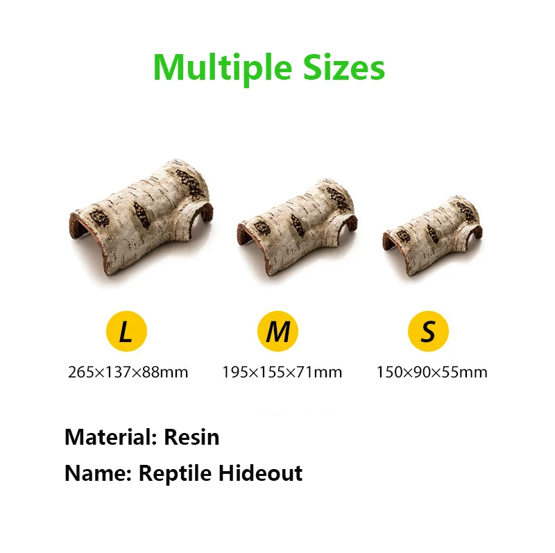 Рептилии ящерица Зя скрывающая пещера комнату искусственная смола |