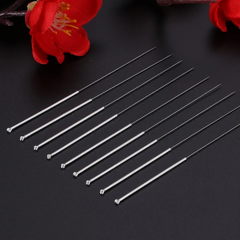 200 шт. без одноразовые иглы для иглоукалывания серебряной поверхностью backshank