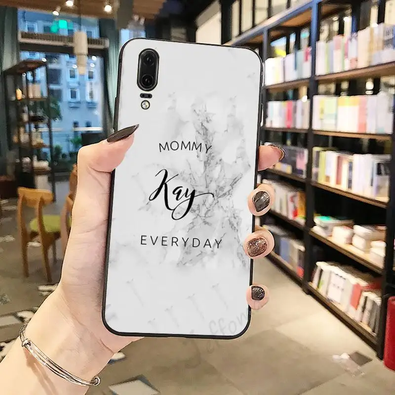 

GREY MARBLE letters aesthetics Phone Case For Huawei honor Mate P 10 20 30 40 Pro 10i 9 10 20 8 x Lite