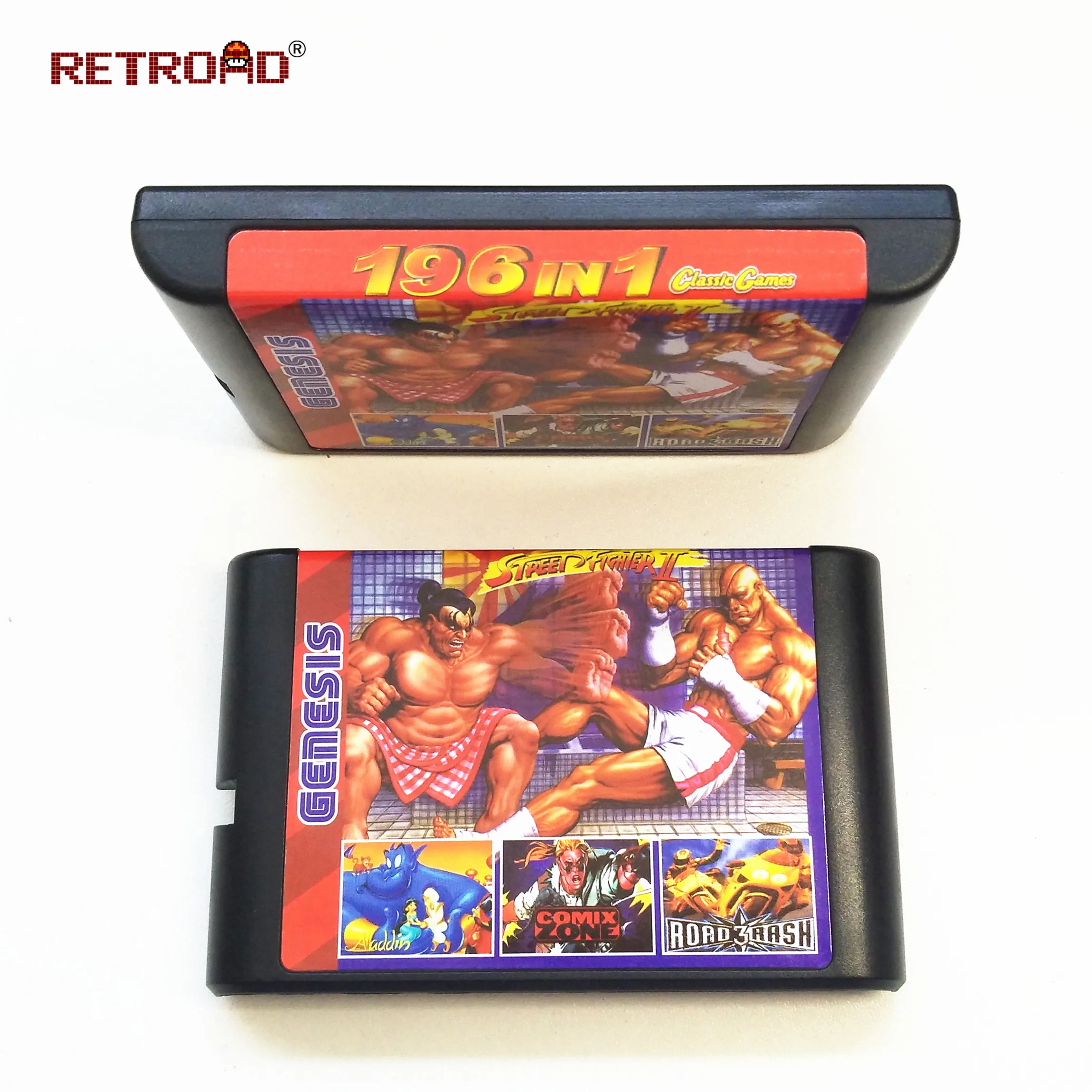 Новое поступление 196 в 1 Горячая Коллекция игр для SEGA GENESIS MegaDrive 16 бит игровой Картридж для PAL и NTSC Прямая поставка