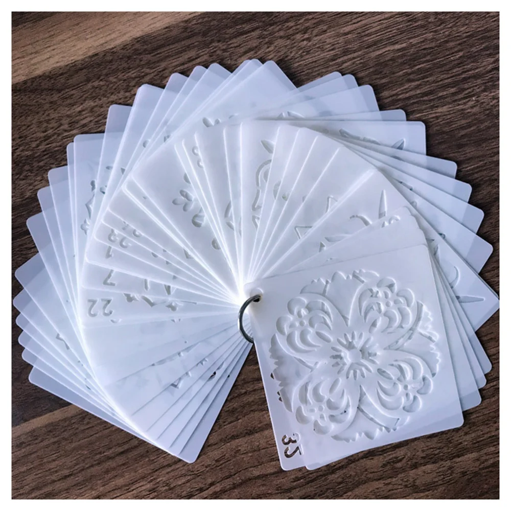 

36pcs Mandala Drawing Stencils DIY Painted Decoration Hollow Mandala Spraying Stencils