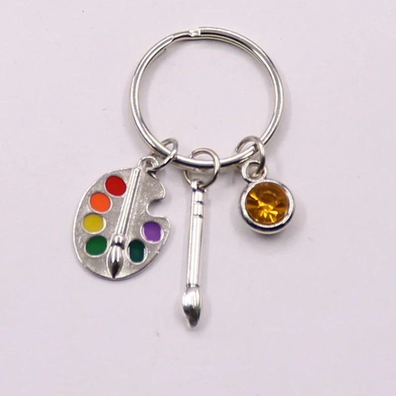 1 шт. инструменты художника-палитра брелок кисть Рождественская каменная