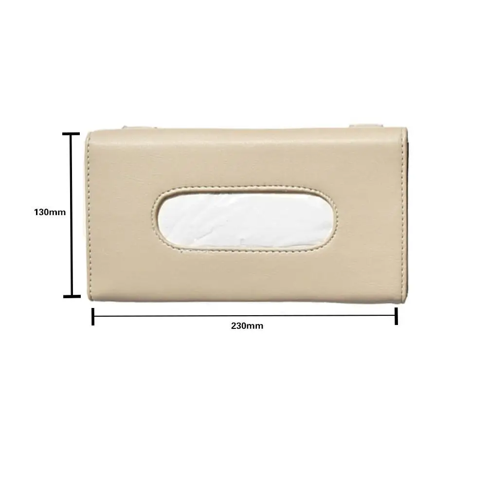 

PU Leather Car Tissue Box Auto Sun Visor Napkin Bag Car Interior Storage Accessories Multipurpose Tissue Dispenser Auto Storage