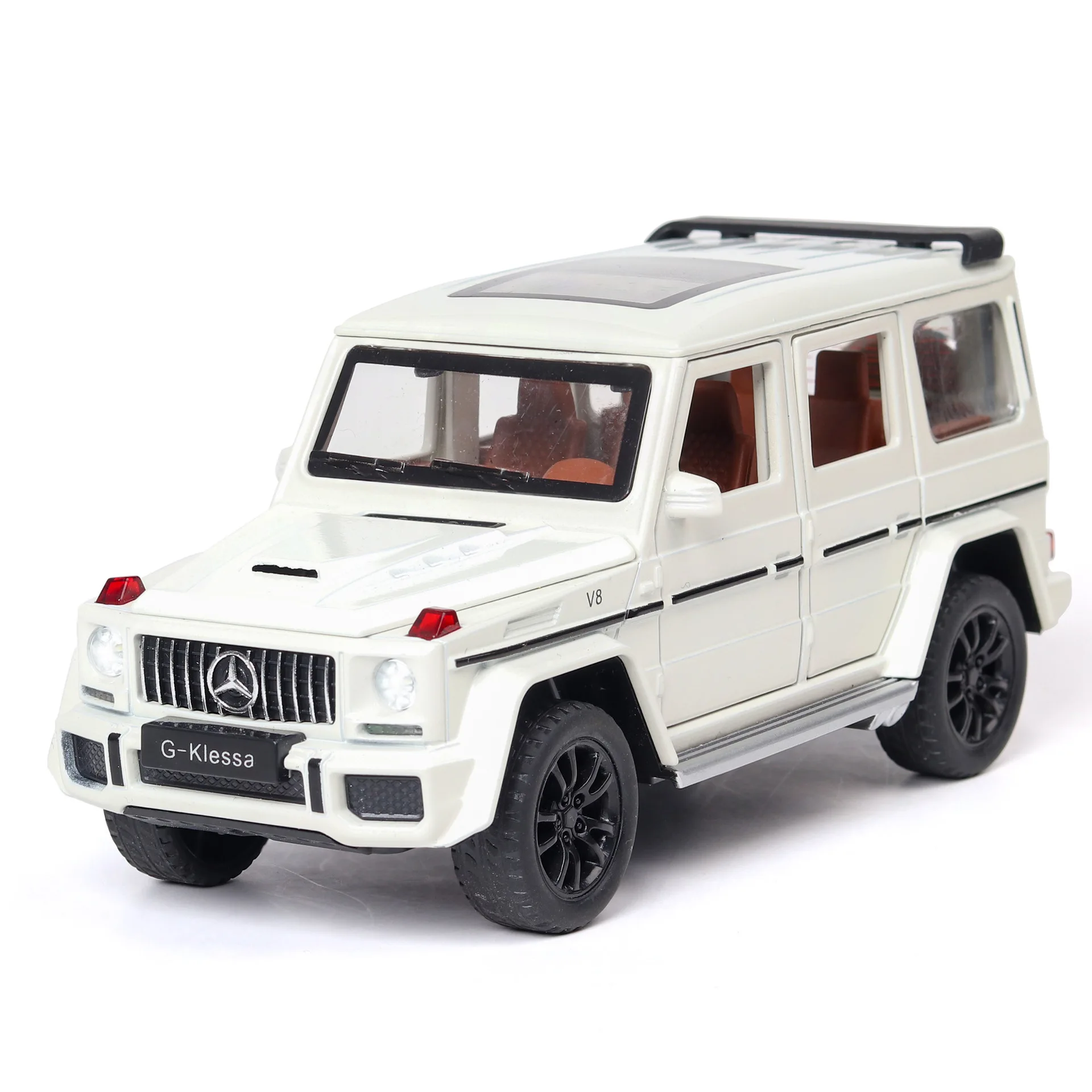 

Babos g63 children's simulation alloy recoil acousto optic car model 132 Benz