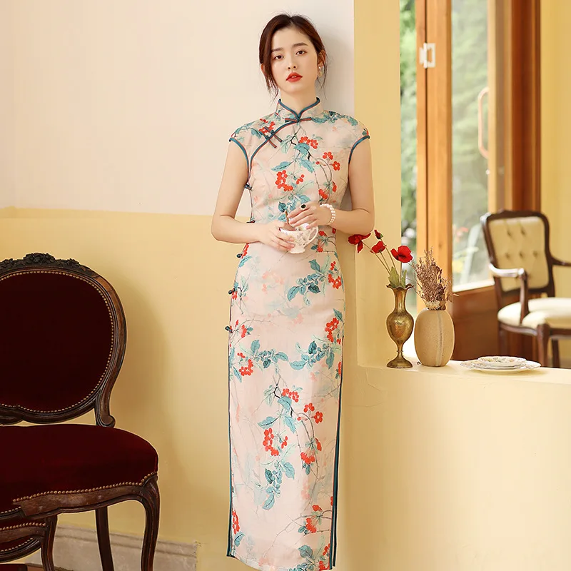 

2021 чонсам, азиатская одежда, вечернее платье qipao для дам