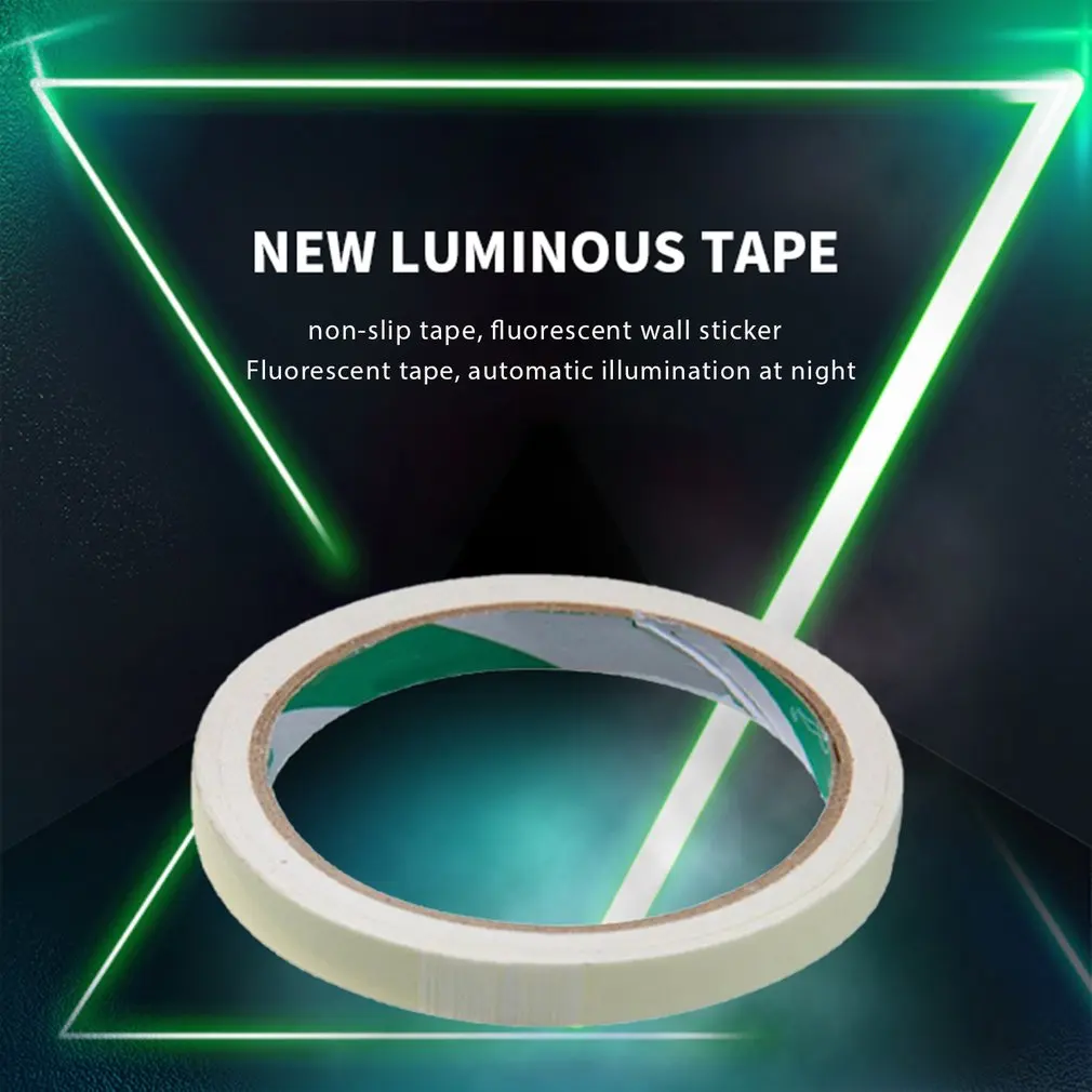 

1PC Luminous Fluorescent Night Self-adhesive Glow In The Dark Sticker Tape Safety Security Home Decoration Warning Tape