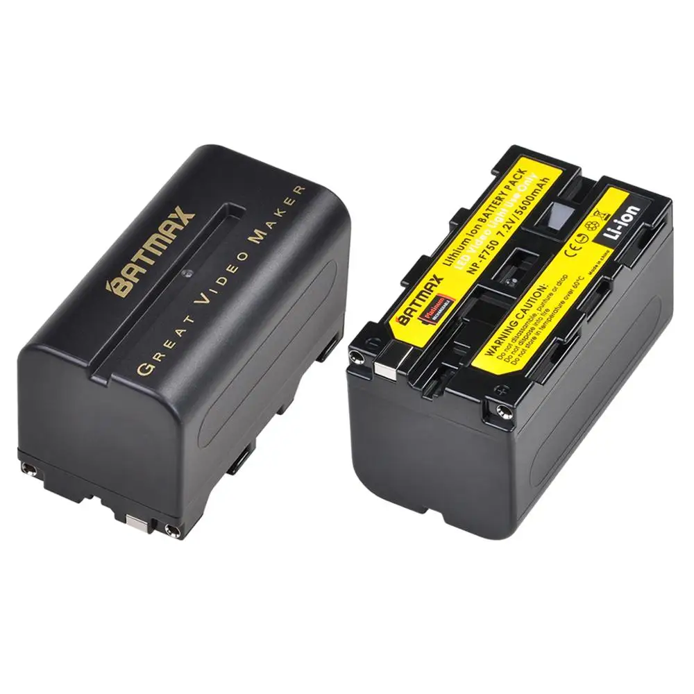 2X Batmax 5200 мАч Φ NP F770 np f750 NPF770 750 Аккумулятор Akku для Sony F960 F970 |