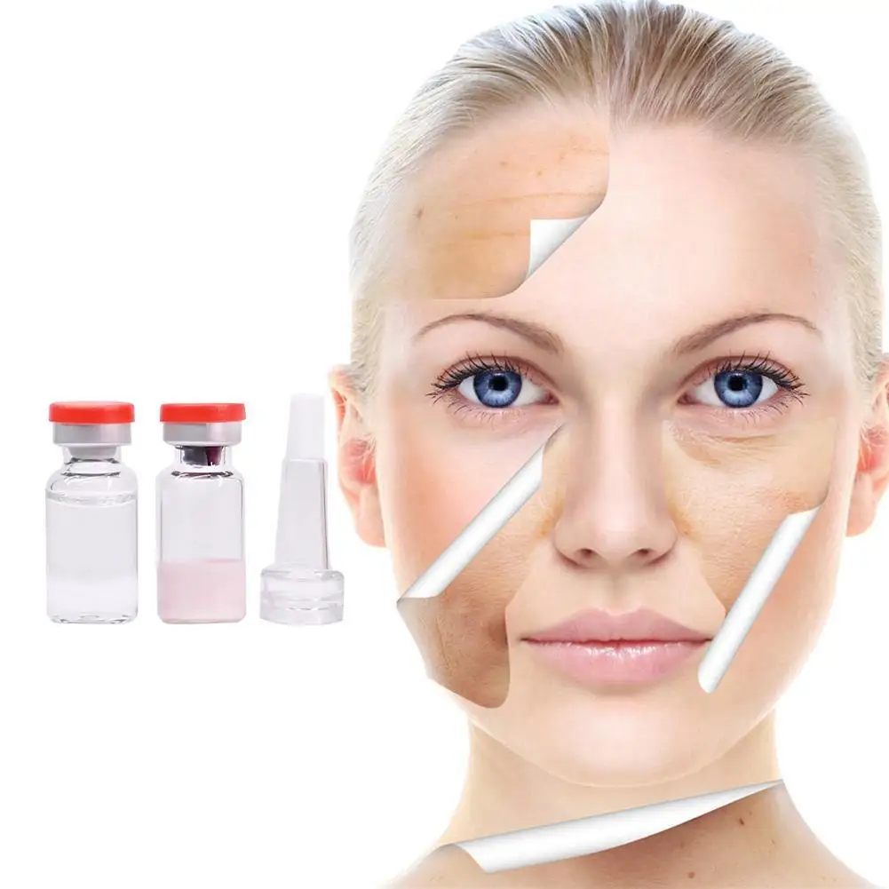 

Freeze-dried Powder Set Face Serum Peptide Shrink Pores Moisturizing Lyophilized Powder Peptide Face Solution Serum Stock C K2A3