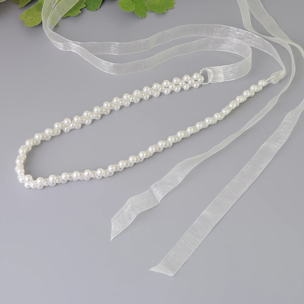 TRiXY S34 Elegant Pearls Bridal Belts Wedding Sash Evening Party Gown Dresses Bride Bridesmaid Waist Sashes | Свадьбы и торжества