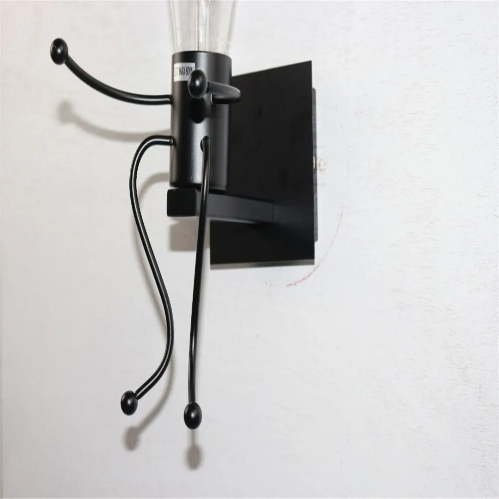 Настенный светильник в виде куклы из мультфильма Креативный светодиодный