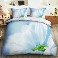 simplicity spring flower landscape bedding set printed duvet cover pillowcase queen king quilt covers sets bedclothes