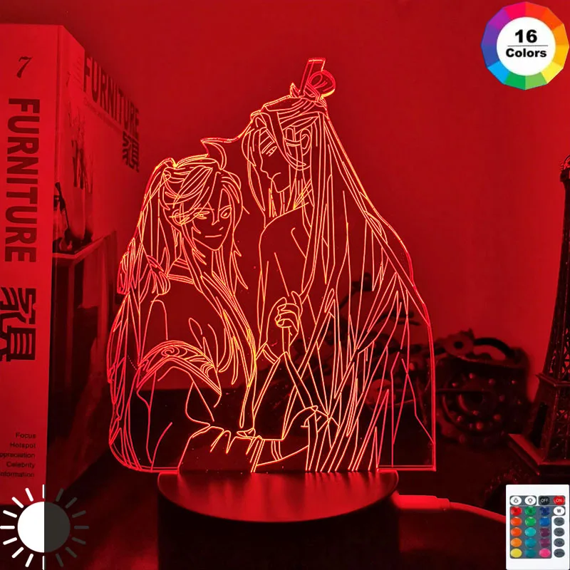 Акриловый 3d светильник BL Mo Dao Zu Shi лампа для декора спальни сенсорный датчик