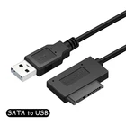 Usb 2.0 Mini Sata Ii 7 + 6 13Pin адаптер кабель конвертера для ноутбука CdDvd Rom Slim Line адаптер Компьютерные кабели черный