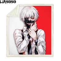 tokyo ghoul flannel blanket anime printing quilt for picnic blanket kids adult quilt the bed home decorative throw blanket