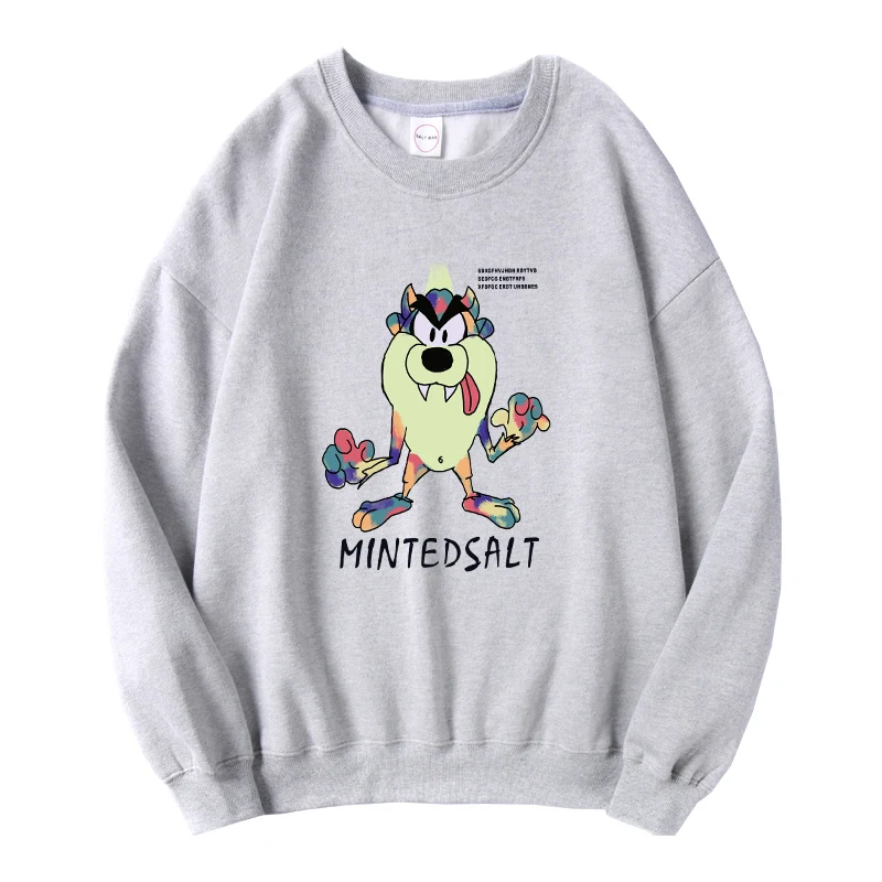 

@ neutral hedge printed youth wind of spring new loose hooded fleece W - P