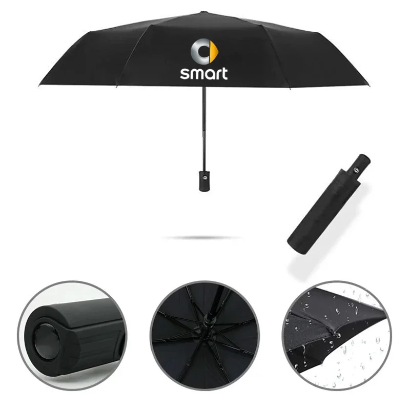 

Windproof Double Automatic Folding Umbrella Car Luxury Umbrellas For Smart 451 brabus Smart 453 fortwo forfour Accessories