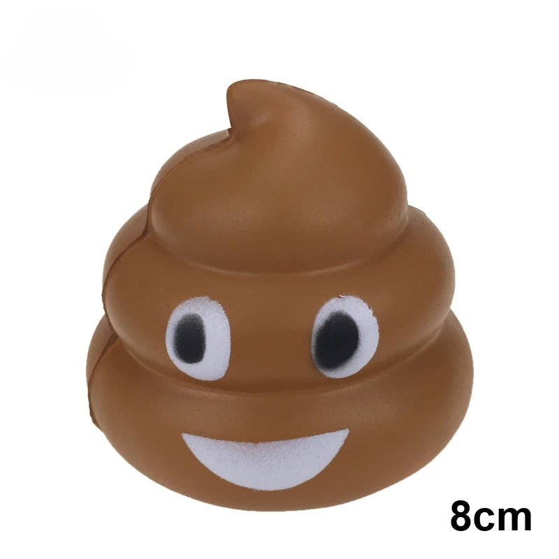 

1PC Smile Poop Squishy Soft Toys Funny Face Expression Sticker Cute Squeeze Squishies Slow Rising Anti Stress Gift for Kid Adult