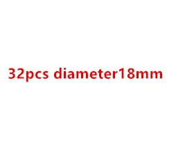32pcs diameter18mm 8/12/18/32 шт./лот ножка стула колодки Защита пола от ножек мебели ножки стола чехлы с круглым дном анти-скольжения колодки резиновые ножки - Цвет: 32pcs diameter18mm
