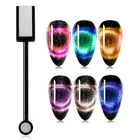 1 шт. двусторонний магнитная палочка для украшения ногтей 9D кошачий глаз магнит для ногтей Гель-лак линии эффект полосы Сильный магнитный Ручка инструмент