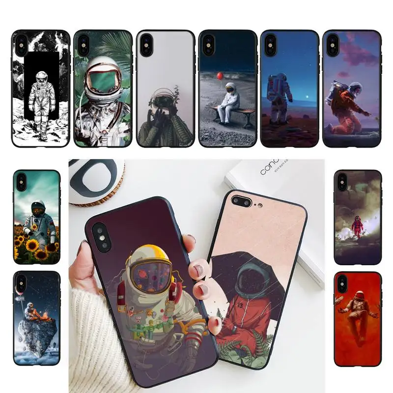 

Space astronaut Phone Case For iPhone 11 8 7 6 6S Plus X XS MAX 5 5S se 2020 11 12pro max iphone xr case