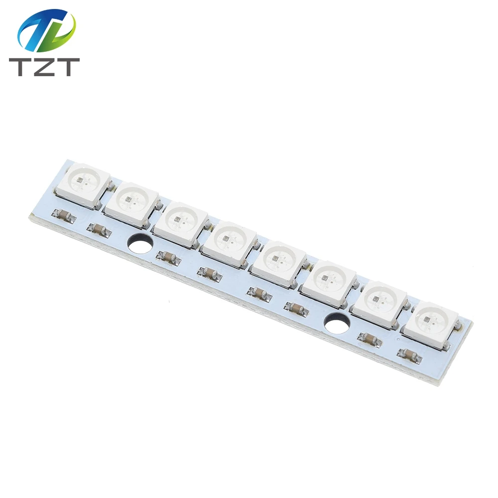 TZT teng Stick 8 канальная WS2812 5050 RGB Светодиодная лампа Встроенная полноцветная