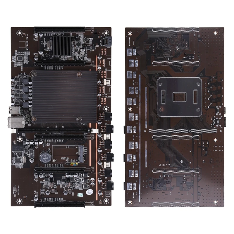 Online 24BB X79-H61 BTC Motherboard 5PCIE LGA 2011 DDR3 BTC Bergbau Motherboard 60mm Abstand