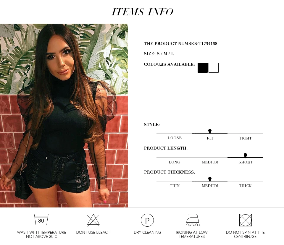Gagaopt O Neck Mesh Crop Tops Women Autumn Shirts Lady Sexy Perspective Stitching Party Blouse