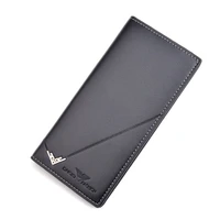 mens long wallet coin pocket pu leather men clutch bags light thin purse credit card holder large capacity money clip wallets