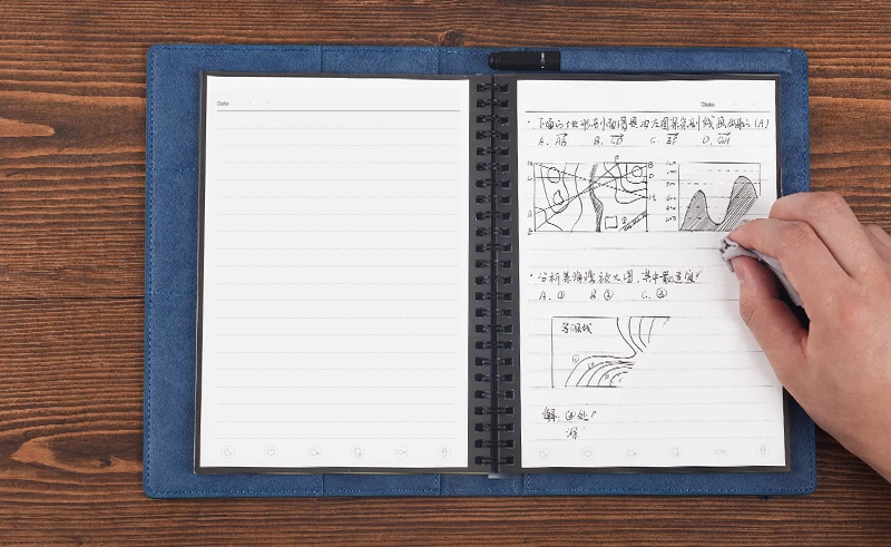 Elfinbook TS Sketchbook A5 умный многоразовый стираемый дневник Рисование Живопись граффити маленькая твердая обложка чистая бумага Блокнот памятка