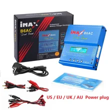 New iMAX B6 AC 80W B6AC Lipo NiMH 3S/4S/5S RC Battery Balance Charger + EU/US plug power supply wire