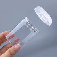 120ml clear plastic jar with lid empty cosmetic container makeup box travel refillable bottles food storage container 10pcs