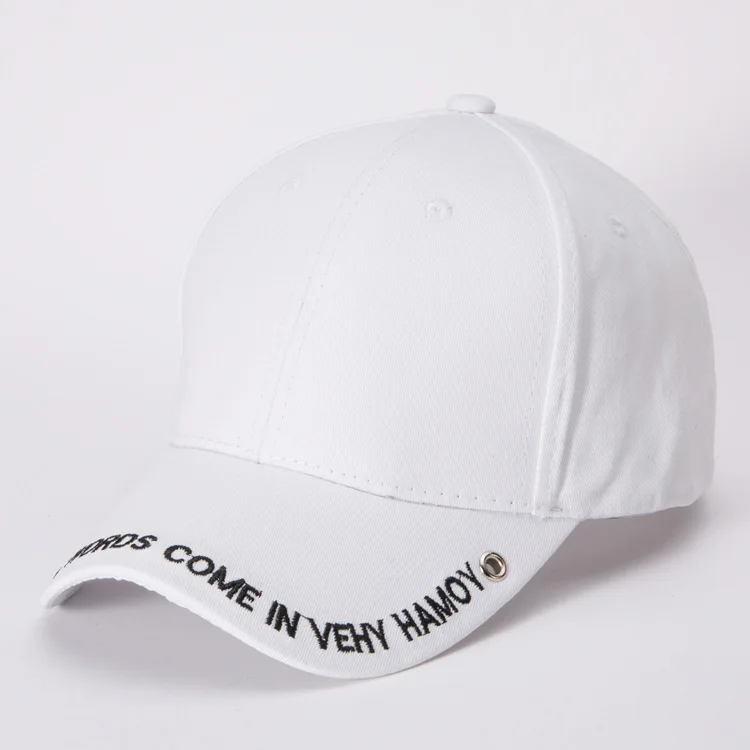 cap women's tide individual letter baseball rivet hole men's sun hat |
