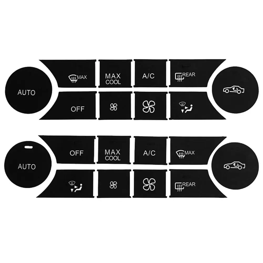Автомобильная наклейка для внутреннего интерьера A/C кнопка наклейки Кондиционер