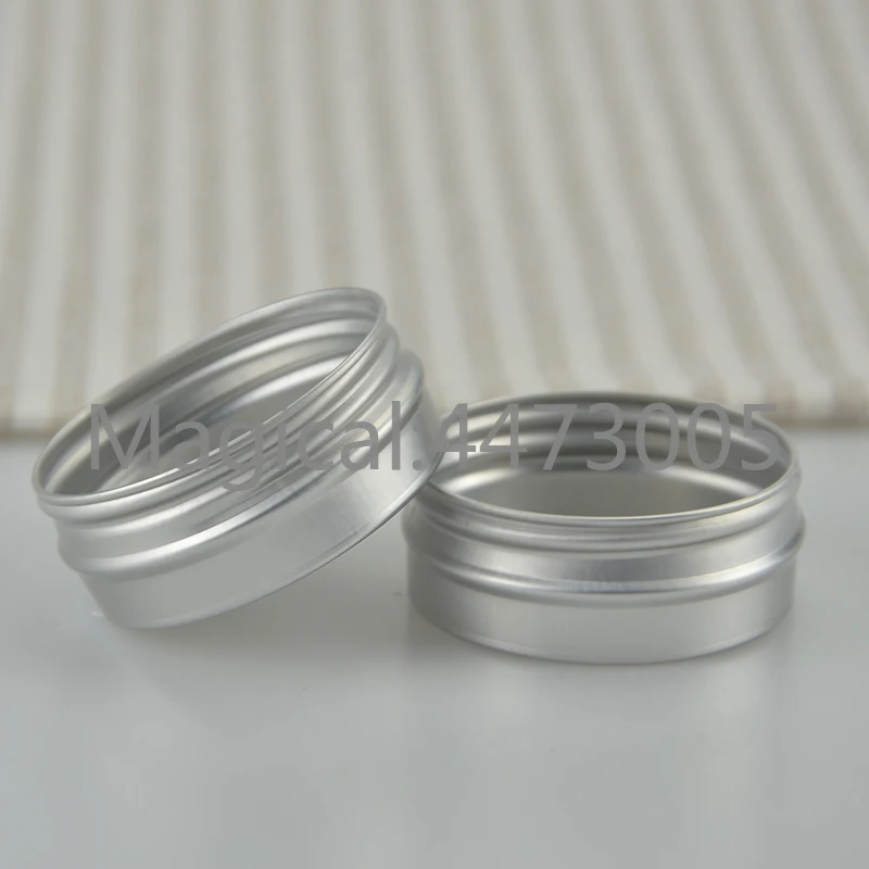 50pcs 100ml refillable round aluminium box empty screw top aluminum bottles Cream emulsion Cosmetic jar subpackage | Красота и