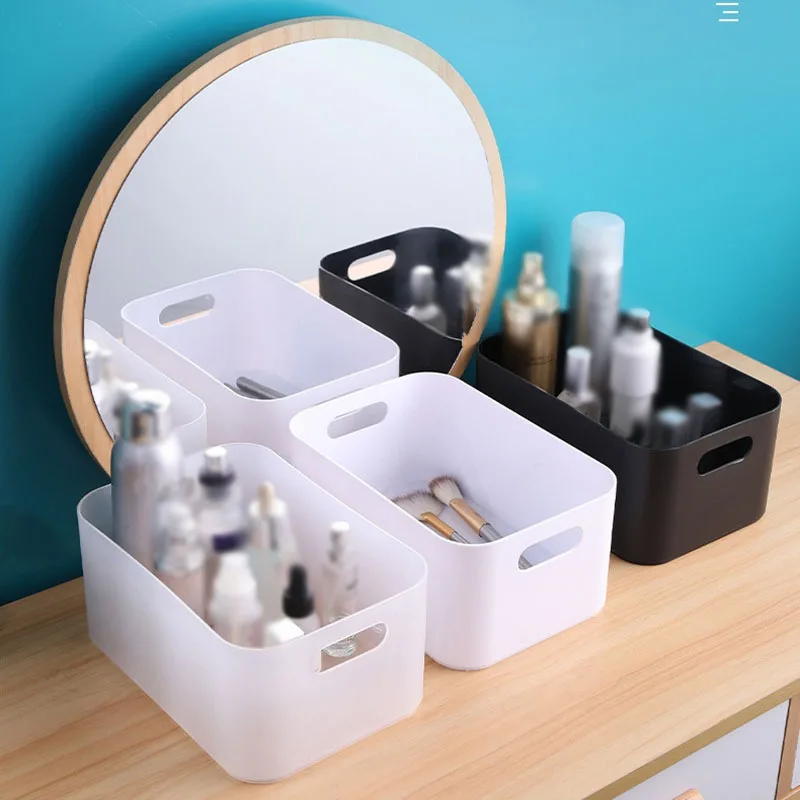 

Plastic Storage Basket Bathroom Bathroom Cosmetic Storage Basket Kitchen Desktop Sundries Snack Storage Box
