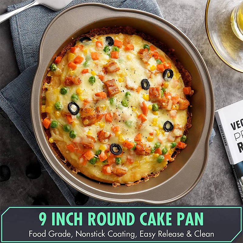 9-дюймовая Стандартная Форма Для Выпечки Из Углеродистой Стали С Антипригарным