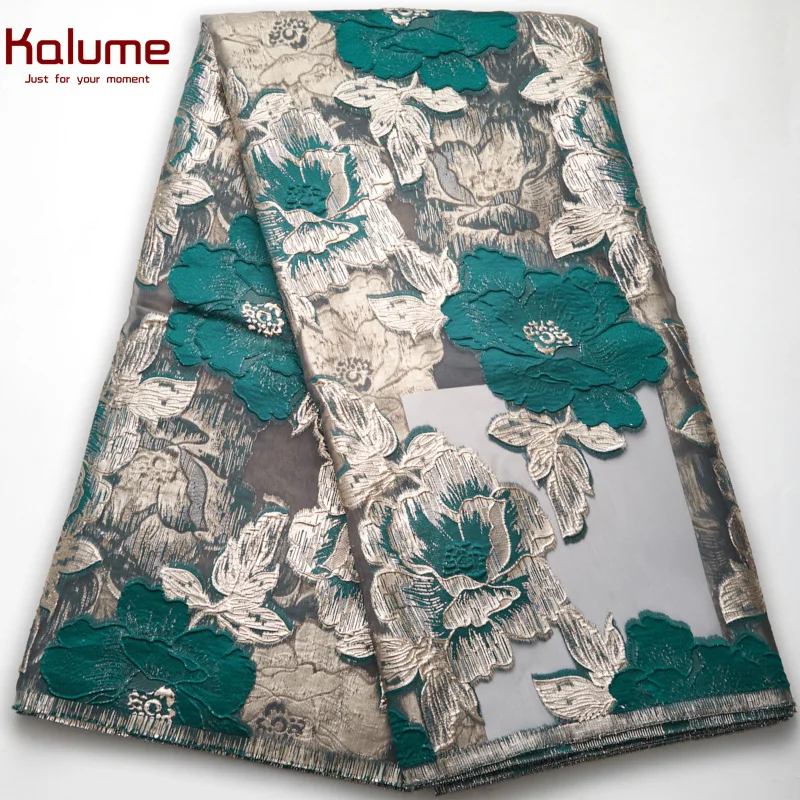 Кружевная жаккардовая ткань Kalume H2716 идеальная нигерийская французская парча