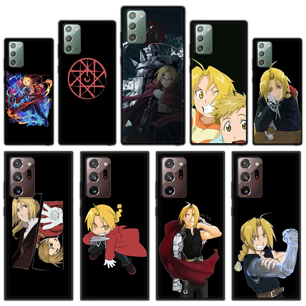 

Цельнометаллический чехол для телефона с аниме-алхимиком для Samsung Galaxy Note 20 Ultra 10 Plus Lite M31, мягкий силиконовый черный чехол из ТПУ