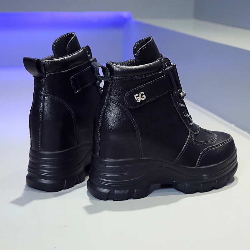 2019 г. ботильоны в стиле милитари женские осенне-зимние ботинки на толстой подошве