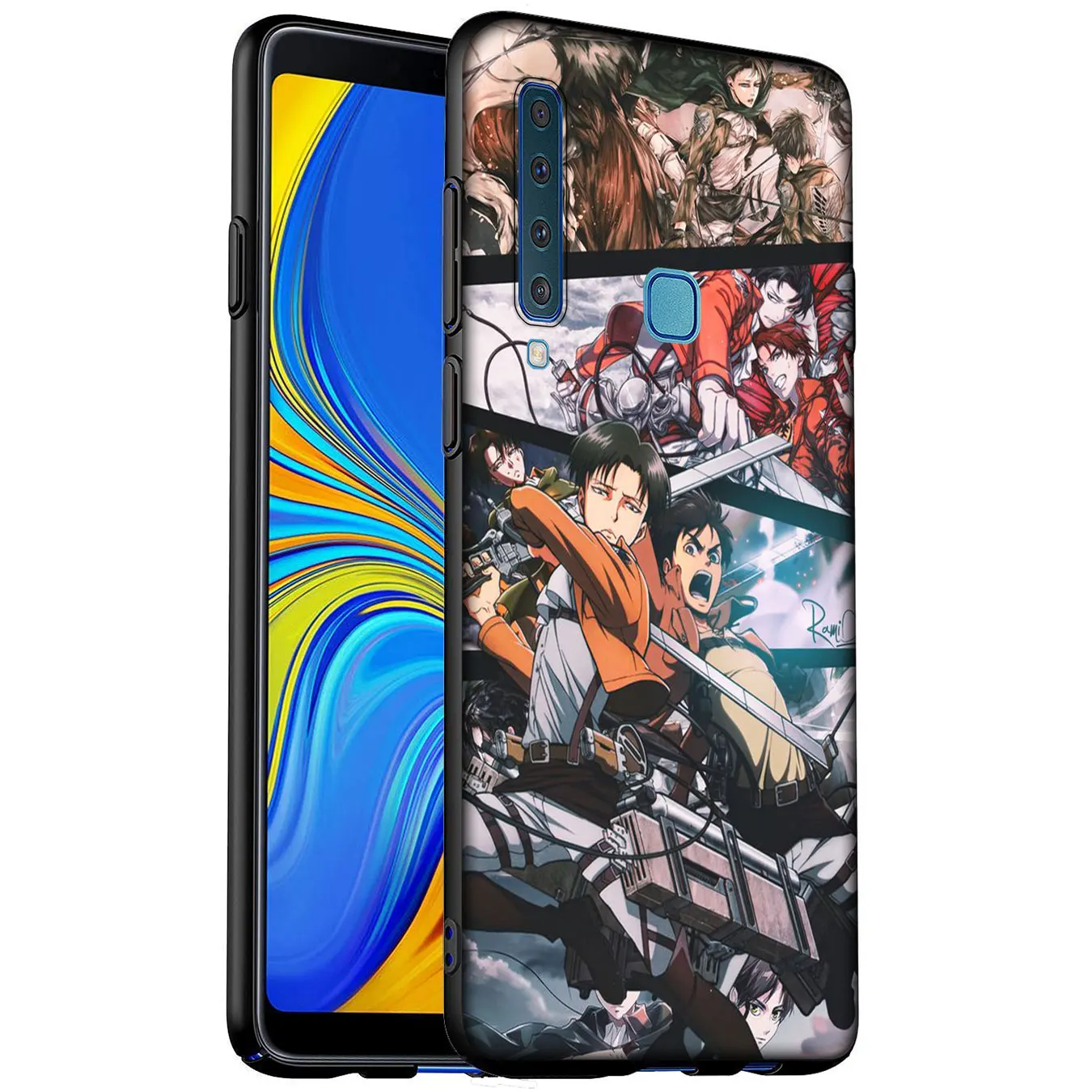 Аниме Атака Титанов мягкий силиконовый чехол для телефона Samsung Galaxy A6 A7 A8 A9 2018 A3 A5