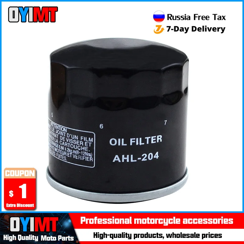 

Motorcycle Oil Filter for KAWASAKI KFX700 EX650R EX500R NINJA 649 500 ER6N ER6F EN500 ZZR600 ZX6RR ZX9R ZX12R ZX1000 ZR250 Z750S