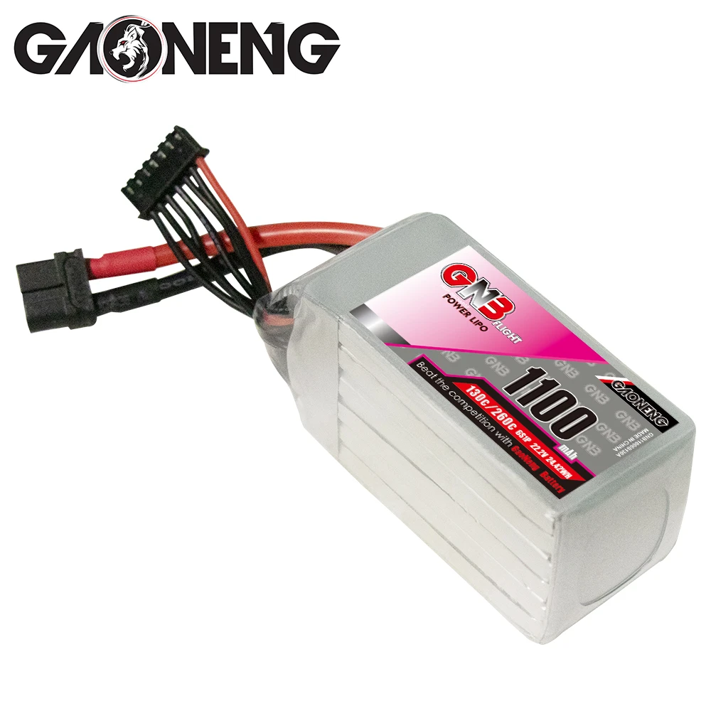 Gaoneng GNB 1100mAh 6S 22.2V 130C/260C Fast Charge Lipo Battery XT60 Plug For FPV Racing Drone Quadcopter Helicopter Parts | Игрушки и