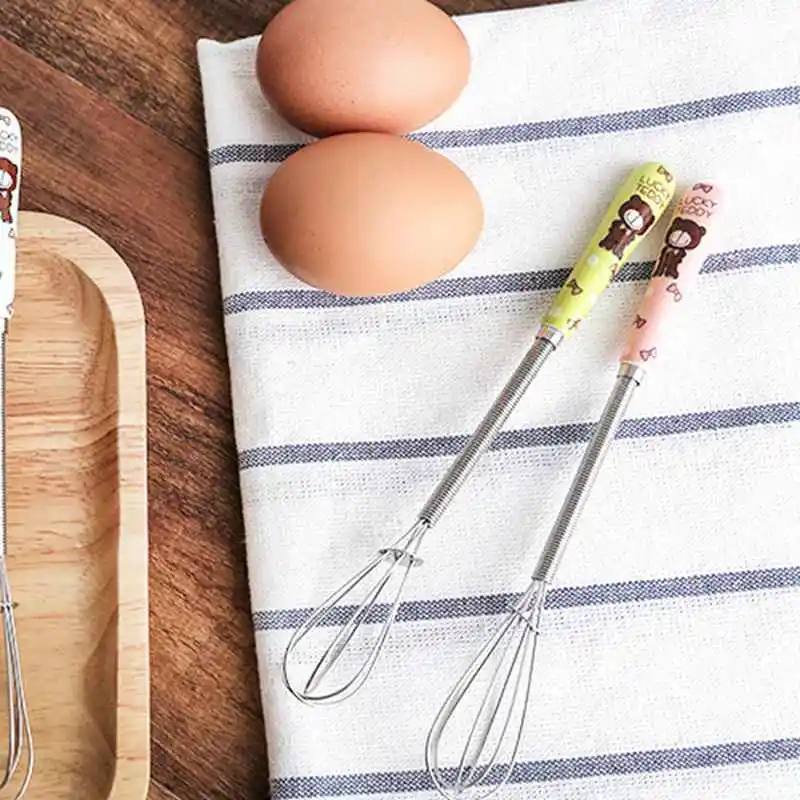 Деревянный кухонный венчик для печенья выпечки яиц ручной взбиватель миксер