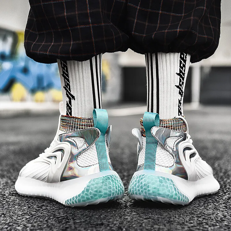 

Trend Classic Men's Sneakers Spring Breathable Running Shoes for Men Sequins Sport Shoes Mesh Walking Shoes Zapatillas Hombre