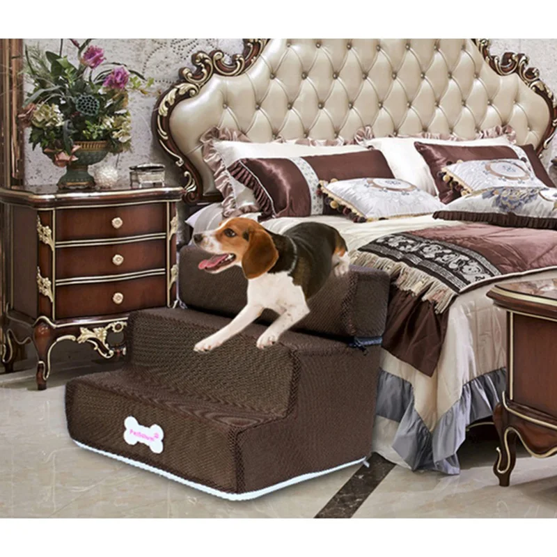 Pet кожа/сетка лестничные ступени собака Съемная 3 история лестница моющиеся для