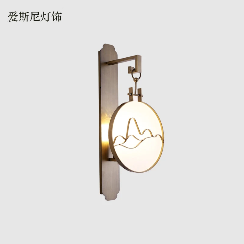 Настенный светильник в китайском стиле дизайнерский оригинальный для коридора