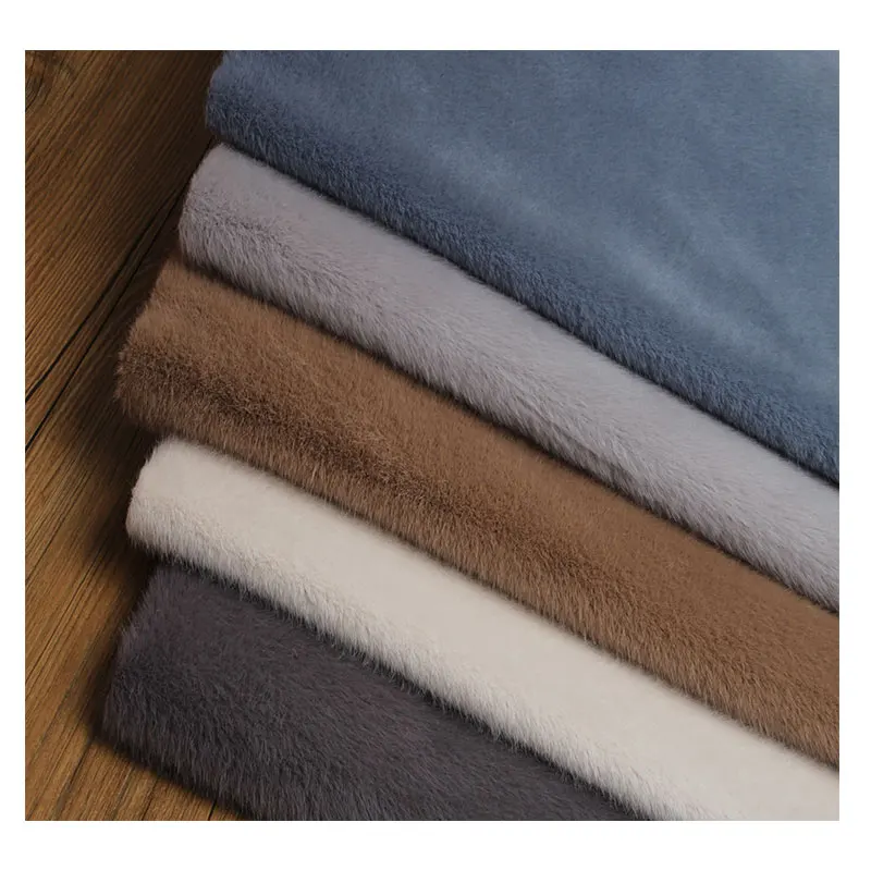 

Искусственный мех норки для творчества, 33 цвета, новая искусственная шерстяная бархатная ткань для пальто, домашний декор, искусственный ме...